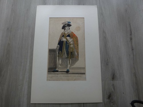 Gravure costume des - des, membres