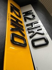 3D 4D Gel Number Plates - Design Your Number Plates Road Legal