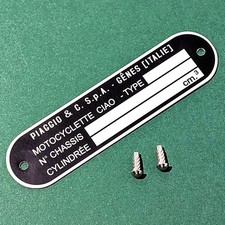 Plaque de mines PIAGGIO -