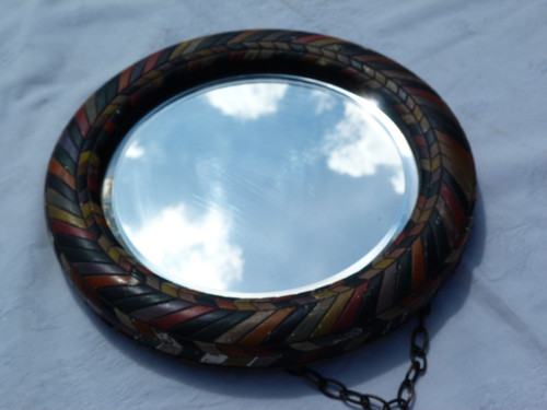 Miroir mural biseauté