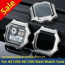 For Casio 3299 AE-1200 AE-1300 Modified Stainless Steel Metal Watch Case Shell