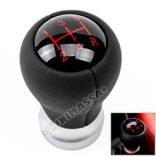 5 VITESSES CUIR POMMEAU LEVIER DE VITESSE BOUTON MANUEL pour KIA PICANTO 2 RIO 3