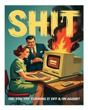 Art mural humour rétro