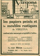 Antique Virgona Wallpapers Rustic Furniture Magazine Issue 1924 Advertising
