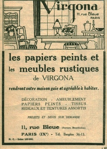 Publicité ancienne virgona - publicité,