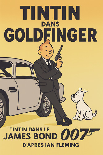 Tintin milou james bond - milou,