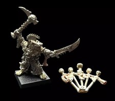 Warhammer Fantasy Battle - OOP 1993 Metal Skaven Warlord 'Queek Headtaker' WFB