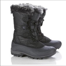 Kamik Momentum US 7.5-8 (Marked UK 6) Fur Lined Tall Snow Boots Black