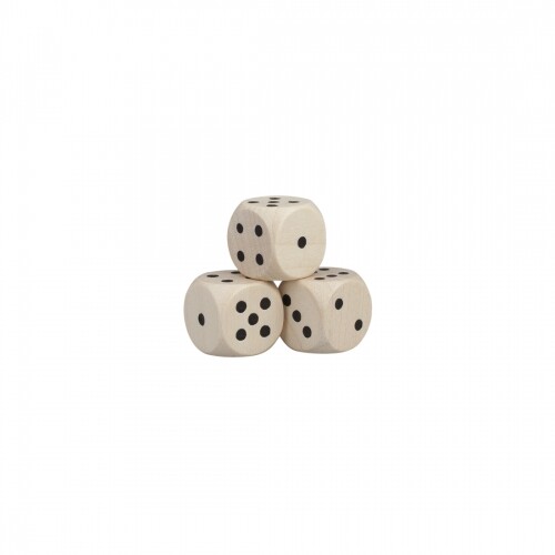 Dés cubes 12mm - 12mm, bois