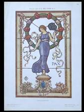 VITRAIL ART NOUVEAU -1910-