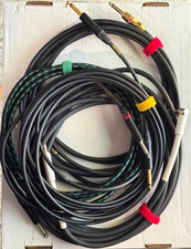 Premium Guitar Cable Bundle of 4 Mogami, Evidence Audio, Monster, Pig Hog Cables