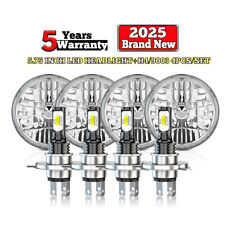 4PCS 5.75” 5-3/4”LED Headlights Halo DRL Hi/Lo Beam For Chevy Impala El Camino