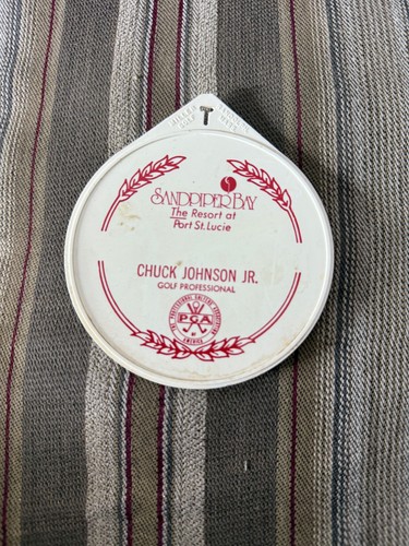 Vintage golf bag tag sand - tag,