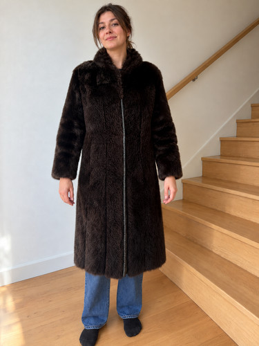 Manteau long femme vintage