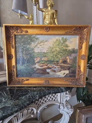 Tableau xixe huile - tableau, sur