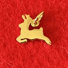 Dodo Pomellato 18kt Yellow Gold Moose Reindeer Pendant Rare Out of Production Solid