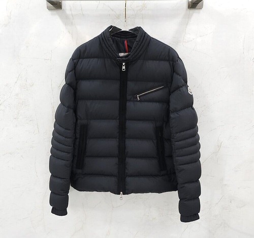 Moncler veste biker - biker, noir