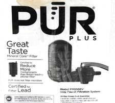 PUR PLUS Faucet Vertical Mount Water Filtration System & Filter Gray – FM2500V