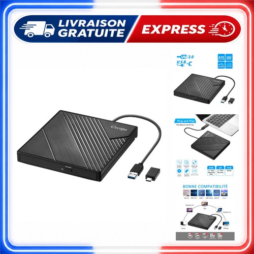 Cocopa lecteur dvd externe usb - lecteur,