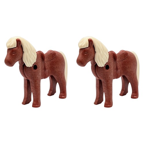 Playmobil poneys bruns avec - playmobil,