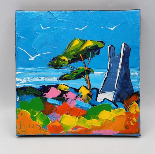 Peinture mixte sur toile - , jp
