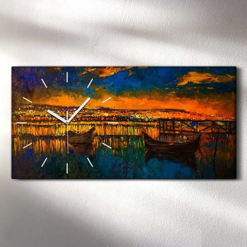 Horloge murale sur toile - , 60x30