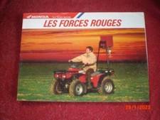 BROCHURE   PUBLICITAIRE   TOUT  TERRAIN  AGRICOLE   "LES FORCES ROUGES "  HONDA