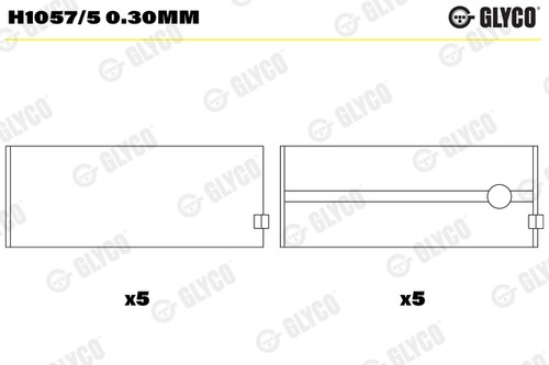 Glyco h1057 30mm - h1057/5, coussinet