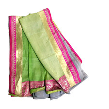 Robe indienne verte sari
