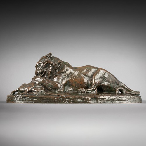 Tiger devouring gazelle - tiger,