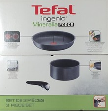 SET TEFAL INGENIO MINERALIA INDUCTION CASSEROLE 20 CM POELE 28 CM POIGNEE NEUF E