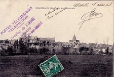 INDRE - TELEGRAPH POSTS TELEPHONES DIRECTION DE L'INDRE CHATILLON OFFICE SU