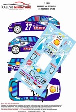 DECALS 1/43 REF 1148 PEUGEOT