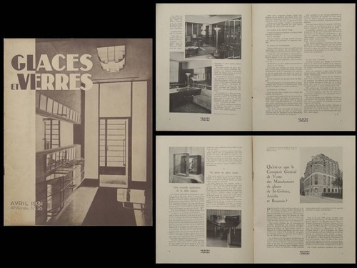 Glaces verres 1931 - glaces, et