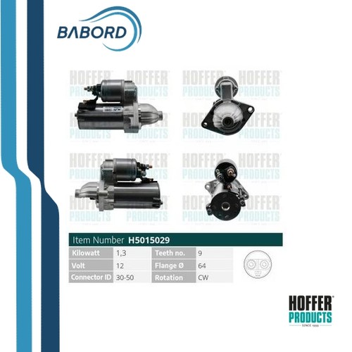 Moteur démarreur hoffer fiat - moteur,