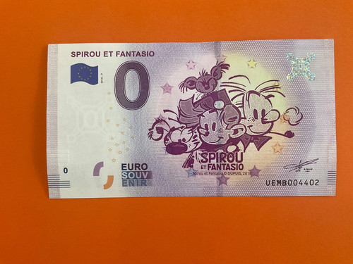 Franquin billet euros spirou - franquin,