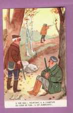René CAILLE postcard humor hunting 70s/80s