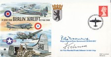 RAF Berlin Airlift cover signed Mjr Downward AVM Johnson both involved 