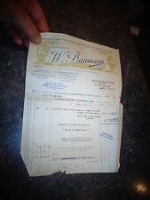 Antique Baumann Invoice Factory of Curved Wood Furniture and Chairs Folded 1949