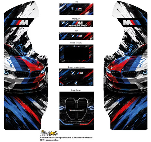 Sticker borne arcade bmw - d'arcade,