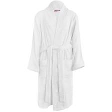A2Z 4 Enfants Peignoir En Éponge Coton Blanc Robe De Bain Gown Unisexe 5-13 Ans