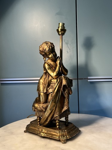 Lampe régule doré - lampe, dorÉ-fillette
