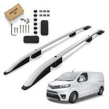 For Toyota Proace (MDZ/MPY | V) SHORT 2016 - Matte Silver Roof Bars