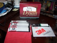 AutoCad Release 9 on 360K diskettes - SOLD AS IS