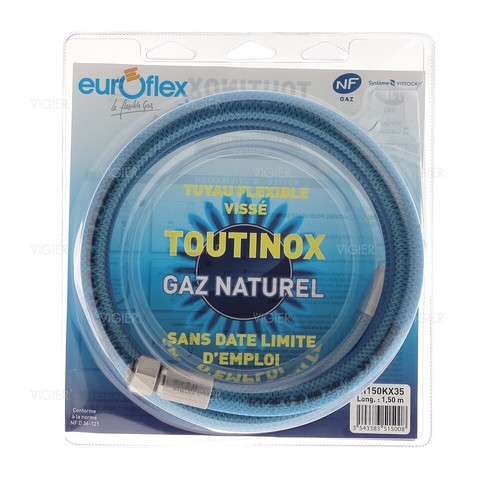 Tuyau gaz naturel durée - naturel, 1.5m