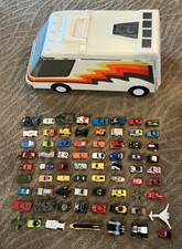 Vintage 1991 Micro Machines Super Van City RV Playset & 71 Mixed Vehicle Lot