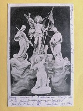 Old postcard DOMREMY the Maid Basilica STATUES Joan of Arc in marble by André ALLAR