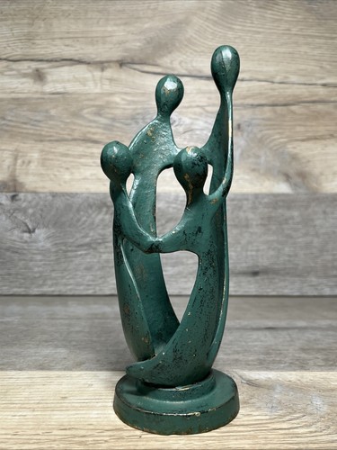 Abstract brass sculpture - brass,