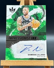 2024-25 Panini Court Kings Damian Lillard Impressionist Ink Auto #5/8 No.II-LIL