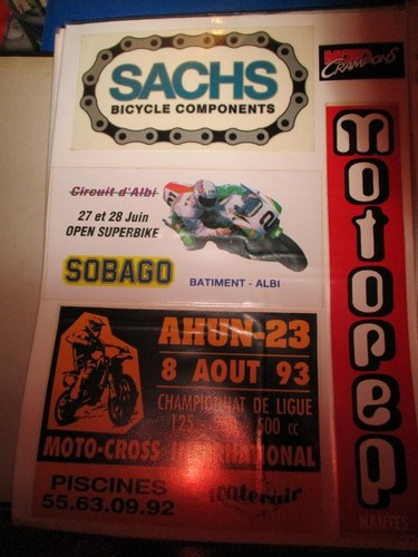 Autocollants moto cross ahun - moto,
